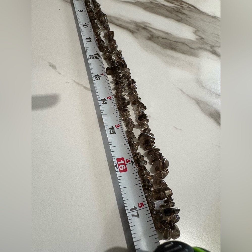 Elegant Brown Beaded Necklace - Picture 9 of 11